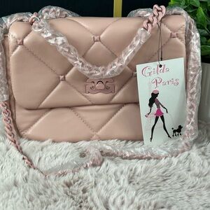 Gilda Paris Quilted Handbag - NWT Soft Quilted Blush Crossbody